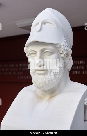 Statue des Perikles prominente und einflussreiche Griechischen Staatsmann. Stockfoto