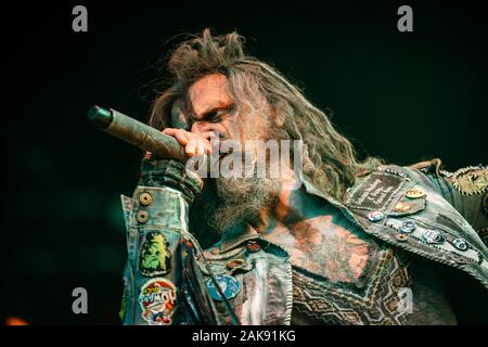 Kopenhagen, Dänemark - Juni 22., 2019. Der amerikanische Sänger und Musiker Rob Zombie führt ein Live Konzert während der dänischen Heavy Metal Festival Copenhell 2019 in Kopenhagen. (Foto: Gonzales Foto - Mathias Kristensen). Stockfoto