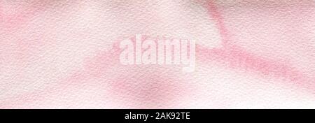 Aquarell rosa Abstrakt Hintergrund, Aquarell Bild mit pinkfarbener Farbverlauf Stockfoto