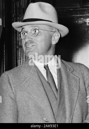 Vintage Foto von Harry S Truman (1884-1972) - Der 33. US-Präsident (1945 - 1953). Foto von Harris & Ewing, ca. 1937, als Truman war ein Senator für Missouri. Stockfoto