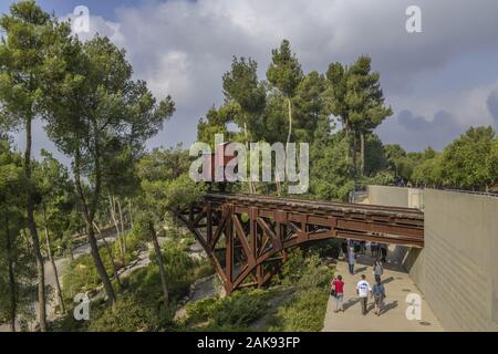 Denkmal zur Erinnerung ein sterben Deportierten, Holocaust-Gedenkstätte Yad Vashem, Jerusalem, Israel Stockfoto