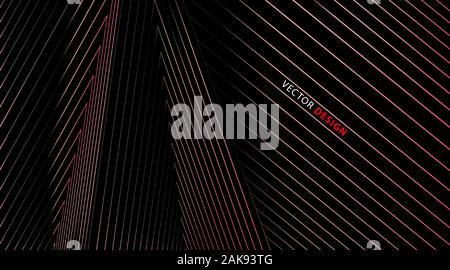 Abstract vector Hintergrund der geometrischen und strahlende Linien. Neue Textur für Ihr Design. Stock Vektor