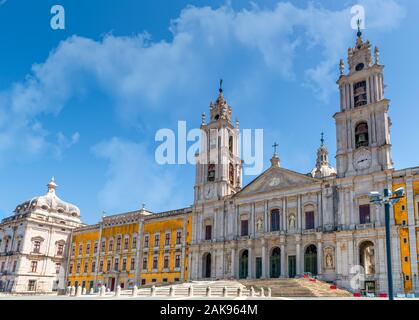 Blick auf Mafra National Palace Stockfoto