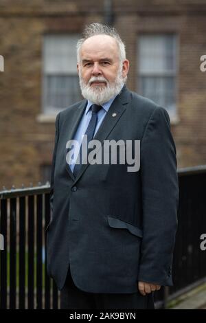 Neu gewählten Sinn Féin MP, Francie Molloy in Westminster, London. PA-Foto. Bild Datum: Mittwoch, 8. Januar 2020. Photo Credit: Dominic Lipinski/PA-Kabel Stockfoto