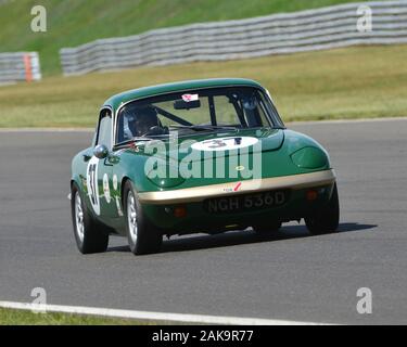 Mervyn Selwyn, Lotus Elan S3, 70er Sport Straße Meisterschaft, historische Straße Sport Meisterschaft, HSCC, historische Sportwagen Club, Snetterton, Juni 2019, Stockfoto