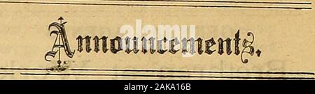 Brüder an der Arbeit, Die (1881). n, Hancock Co., Ohio, ander 5 inst,, Minnie Gertrud, die Tochter von Pro. Thomas und Peagle, im Alter von 1 Jahr, 4 Monate und 6 Tage. S. T. Posserman. YAEGER. - Bei Whitneyville, Cass Co., Iowa, Sept. 9., Sarah Alice Yarger, Tochter von D. S. und A. Yarger, agedSyears, U Monate und 15 Tage.s. Sprague. Graben - In der Nfttle Creek Kirche, in der Nähe von Ha-gerstown, Ind., 4. Mai Pro. Graben, gealtert, Jahre, 10 Monate und 28 Tage. Die Bestattung byPro. Daniel und Jakob Powman. Alexander Graben. OVEELEES. - Im Elkhart Kongregation, Ind., Sept. 6, 1, S 81, Schwester Maggie Overlees, im Alter von 22 Jahren, Stockfoto