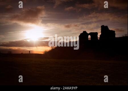 Sandale Schloss, Wakefiled, West Yorkshire Stockfoto