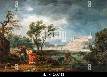 Claude Joseph Vernet, die vier Tageszeiten: Mittag, Landschaftsmalerei, 1757 Stockfoto