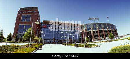 Fassade des Stadion, Lambeau Field, Green Bay, Wisconsin, USA Stockfoto