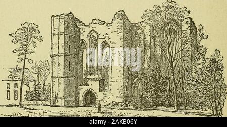 Tage in der Nähe von Paris. Dieses, über thecurve der Seine, ist das kleine Dorf Fonfame-le-Beim f, in der Nähe der berühmten Abtei von Barbeaux, byLouis le Jeune in 1147 gegründet. Die Kirche, die thefine Grab von Louis VII. enthielt, wurde am abgerissen Revolu-tion, aber der Körper des Königs, der in seiner silkenshroud gehüllt, wurde durch eine Heilung verborgen, und nach St. Denisin 1817 entfernt. 59&gt;^. Fo 7 itainebleau. Die Stadt ist 3k. Vom Bahnhof; Omnibus, 30 C. Hotels - de France et dAngkferre, mit Blick auf das Chateau, de FE-nrope, nahe byand sehr gut; de Londres; B^- istol; VAigle Noir. Kutschen - zwei Hors Stockfoto