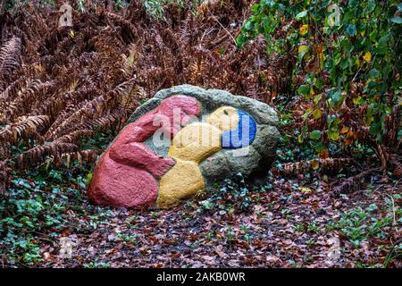 Henry Heerup Skulpturen im Garten von Louisiana Museum der Modernen Kunst am Ufer des Öresund Sound, Tretting, Dänemark Stockfoto