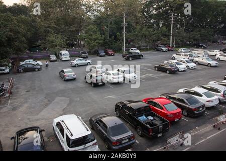 Chiangmai, Thailand - 8. Januar 2020: suandok Park Parken in Suandok Krankenhaus. Foto bei Maharaj Nakorn Chiang Mai Krankenhaus. Stockfoto