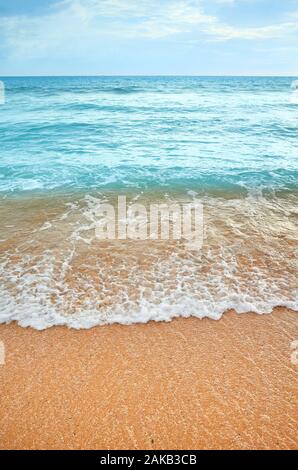 Bild eines leeren Strand, natürlichen Hintergrund. Stockfoto