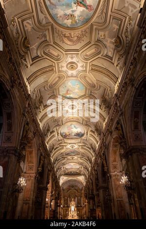 Kathedrale von Santiago (Catedral Metropolitana) in Santiago, Chile Stockfoto