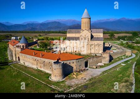 Georgien, Kaukasus, der Region Kachetien, Alaverdi Kloster, Luftaufnahme Stockfoto