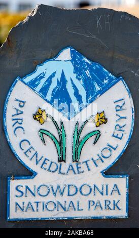 Melden Snowdonia National Park in Nordwales. Stockfoto