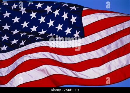Nahaufnahme der amerikanischen Flagge Stockfoto