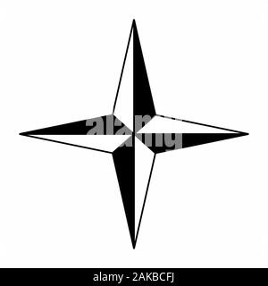 Windrose Symbol Stock Vektor