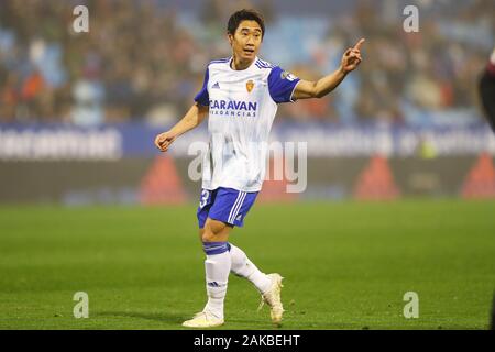 Shinji Kagawa (Zaragoza), 7. JANUAR 2020 - Fußball: Spanisch "La Liga SmartBank' Match zwischen Real Zaragoza 2-0 Real Sporting Gijon im Estadio de La Romareda in Zaragoza, Spanien. (Foto von mutsu Kawamori/LBA) Stockfoto