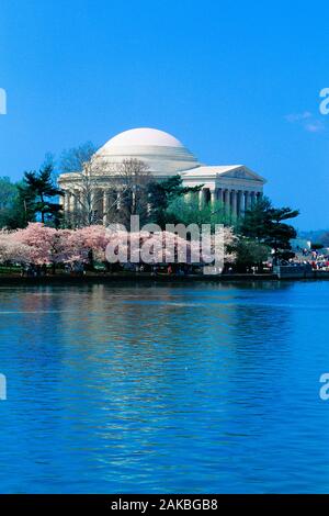 Die Außenseite des Thomas Jefferson Memorial, Washington DC, USA Stockfoto