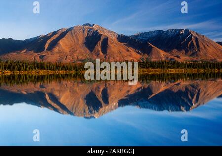 Berg spiegelt sich im See, Denali State Park, Alaska, USA Stockfoto