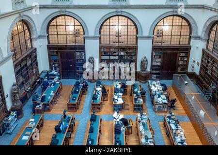 Mailand Italien. Biblioteca Ambrosiana. Der ambrosianischen Bibliothek in der Pinacoteca Ambrosiana. Der Lesesaal Stockfoto