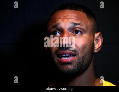 Kell Brook bei 12 x 3 Gym, London. Stockfoto