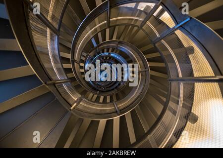 Wendeltreppe. Fibonacci-Muster. Stockfoto