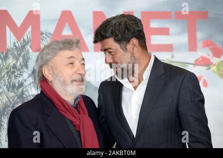 Pierfrancesco Favino und Gianni Amelio Teilnahme am Fotoshooting von Hammamet in Rom Stockfoto