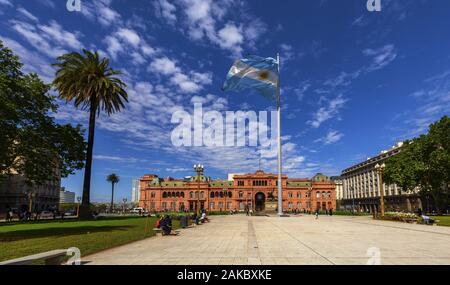 Casa Rosada - Präsidentenpalast in Buenos Aires Stockfoto