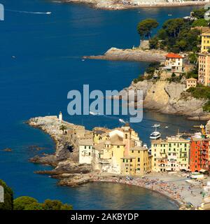 Italien, Ligurien, Riviera di Levante, Portofino, Camogli Stockfoto