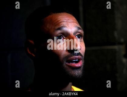 Kell Brook bei 12 x 3 Gym, London. Stockfoto