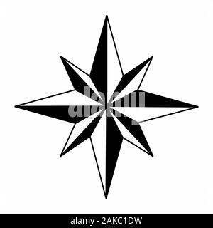 Windrose Symbol Stock Vektor