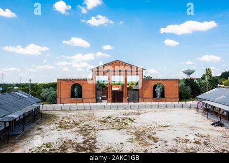 Ungarn, Ungarn, Budapest, Szobor Park oder Memento Park umfasst alle antiken Statuen zur Ehre des Kommunismus in der ungarischen Hauptstadt errichtet. Stockfoto