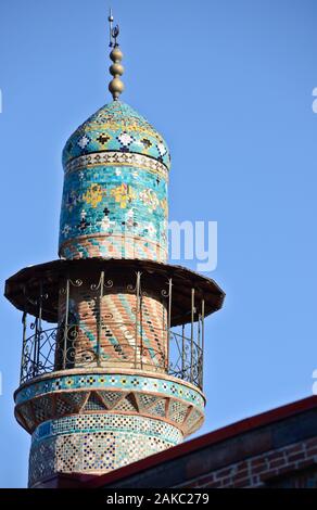 Blaue Moschee Minarett, Eriwan. Armenien Stockfoto