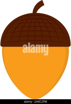 Isolierte acorn Symbol Stock Vektor