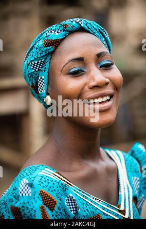 Benin, Porto Novo, Frau Porträt Stockfoto