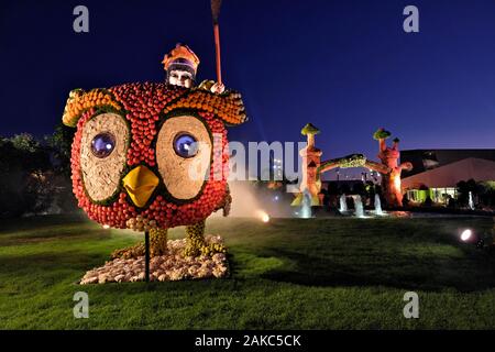 Frankreich, Haut Rhin, Mulhouse, Messegelände, Folie 'Flore, ephemeren Garten inszeniert, in Licht und Musik, im Oktober jeden Jahres Stockfoto