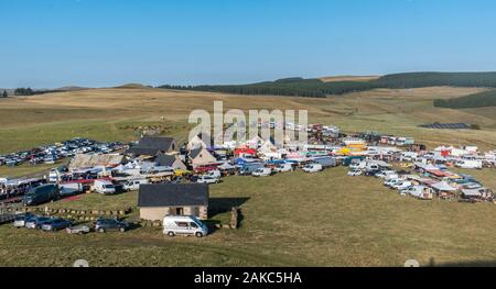 Frankreich, Puy de Dome, Beschwerden, Brion Viehmarkt, Regionaler Naturpark der Vulkane der Auvergne Stockfoto