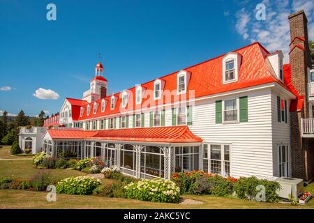 Kanada, in der Provinz Quebec, North Shore, Saguenay Fjord, Tadoussac, Tadoussac Hotel Stockfoto