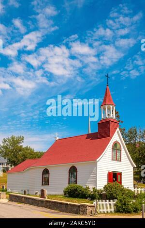 Kanada, in der Provinz Quebec, North Shore, Saguenay Fjord, Tadoussac, Kirche Stockfoto