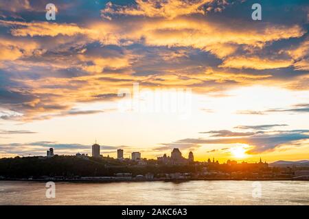 Kanada, in der Provinz Quebec, Quebec City und die Saint Lawrence von Levis Stockfoto