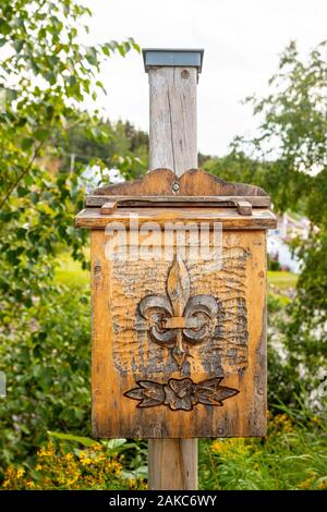 Kanada, in der Provinz Quebec, Saguenay Lake Saint Jean region, Saguenay Fjord, Anse Saint Jean, Fleur de Lys Stockfoto