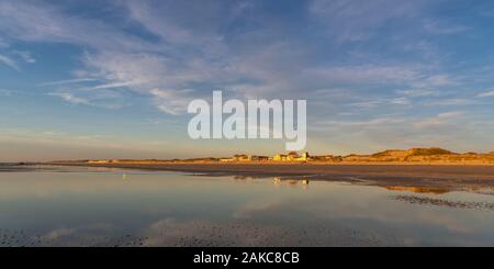 Frankreich, Somme, Marquenterre, Quend-Plage, Blick vom Strand Stockfoto