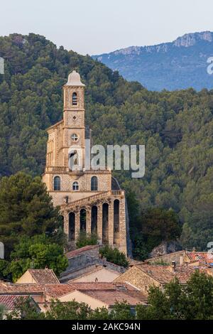 Frankreich, Drôme, regionale Naturpark der Baronnies provençales, Ouvèze Tal, Pierrelongue, Kapelle Notre-Dame de Consolation Stockfoto