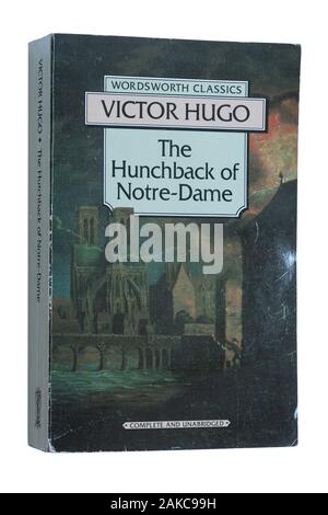 Victor Hugo Roman Der Glöckner von Notre Dame. Taschenbuch Stockfoto