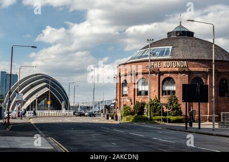 Armadillo und Rotunda im SECC, Glasgow Stockfoto