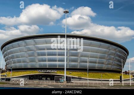SSE Hydro, Glasgow, Schottland an einem sonnigen Tag Stockfoto
