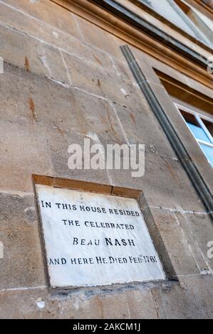 Residenz von Beau Nash, Bath, Somerset, England Stockfoto