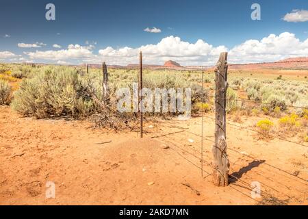 Prärielandschaft irgendwo in Utah Stockfoto